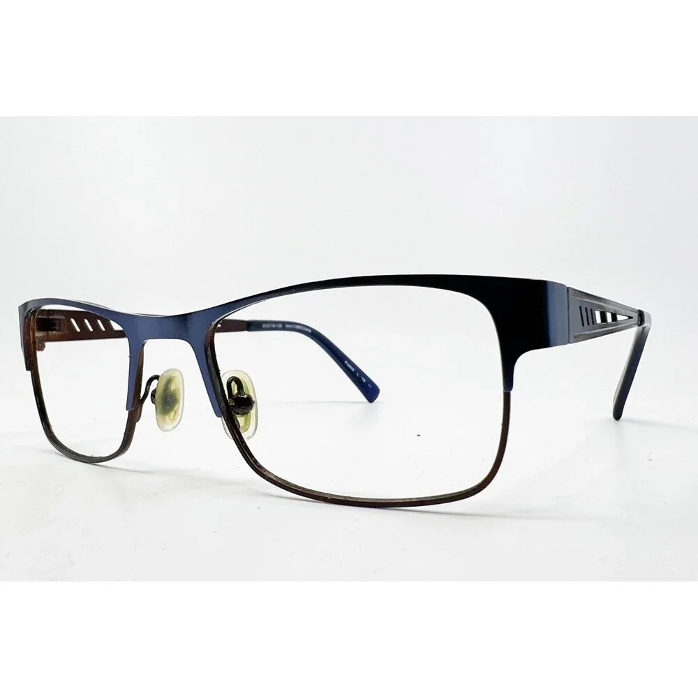 B.U.M. Equipment Eyeglasses Navy Brown Supercilious 50-18-135